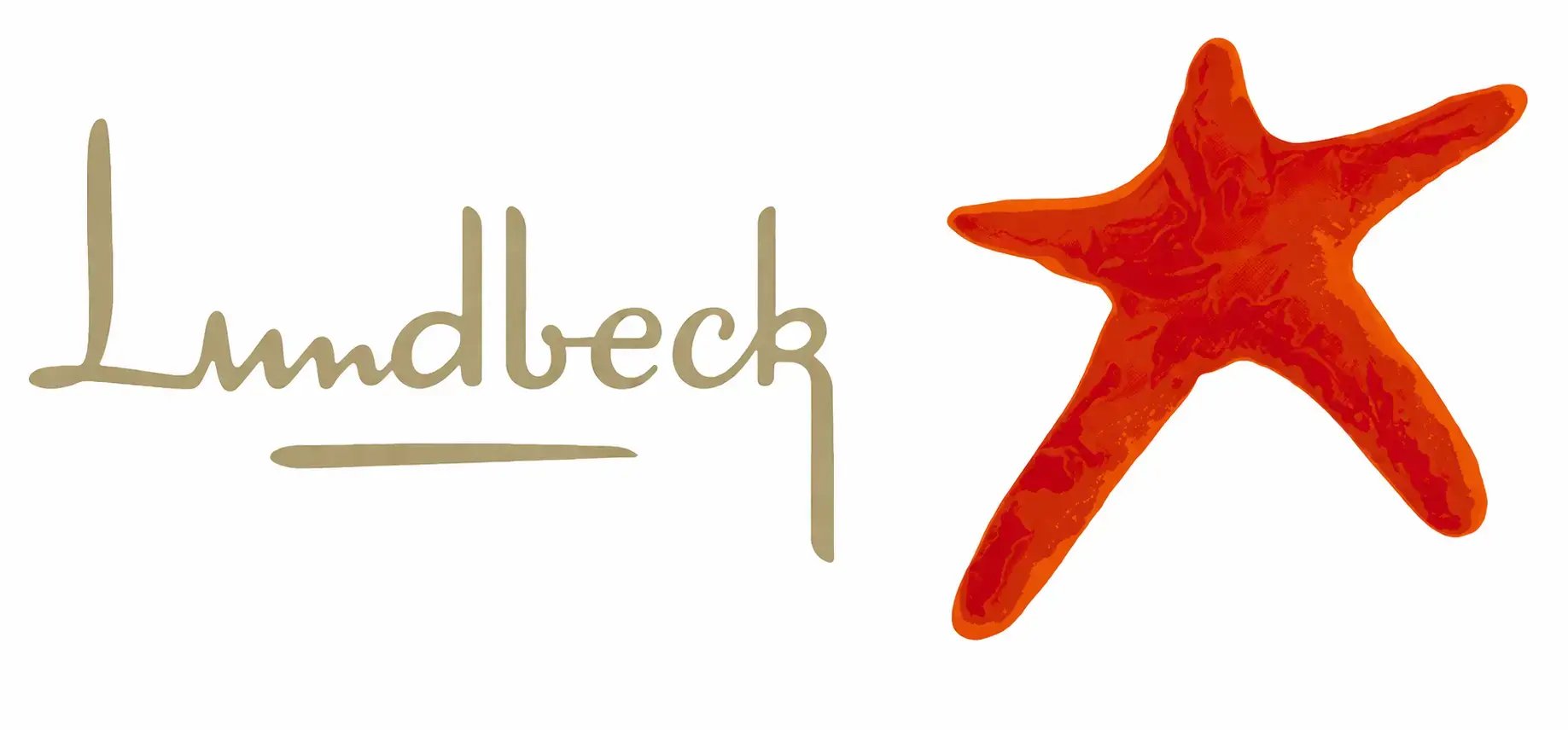 Lundbeck logo met stervormige afbeelding